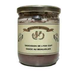 Saucisson de Lyon cuit, Sauce au Beaujolais