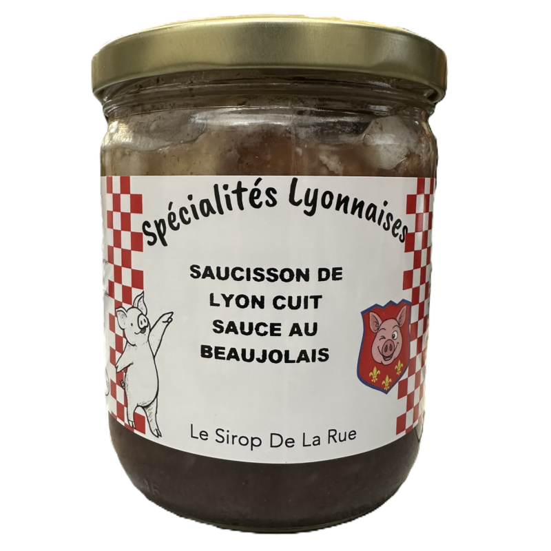 Saucisson de Lyon cuit, Sauce au Beaujolais